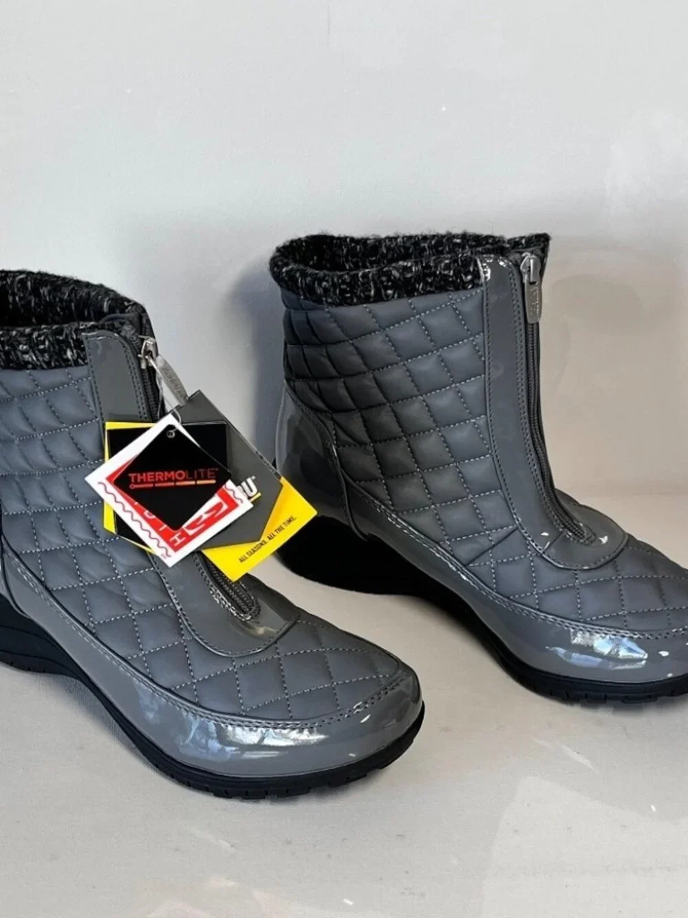 Khombu Megan Waterproof Front-Zip Winter Boots